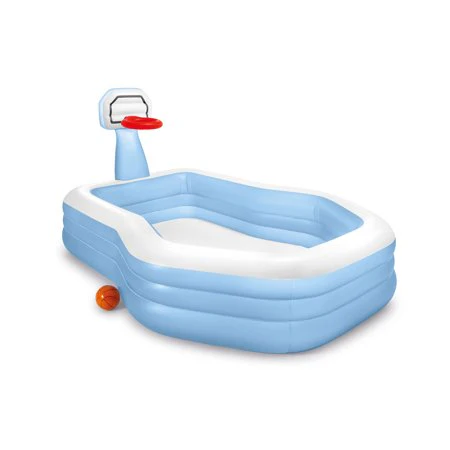 New Intex 57183EP 101 Inch Swim Center Shootin' Hoops Inflatable Family Swimming Pool (Blue)