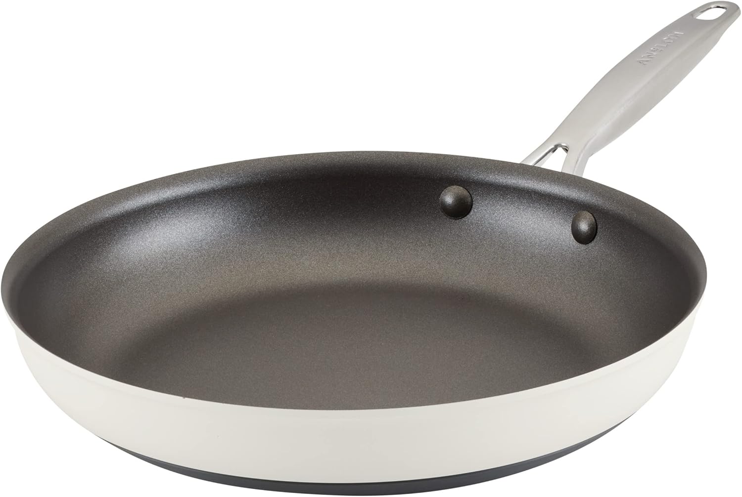Anolon Achieve Hard Anodized Nonstick 12-Inch Frying Pan (Cream)