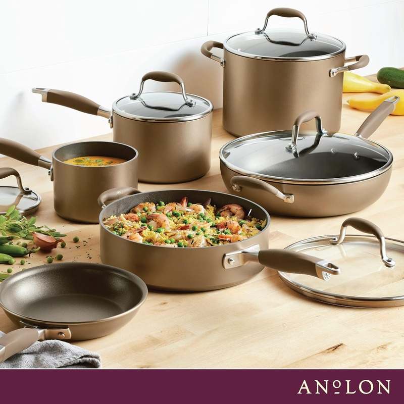 Anolon Advanced Home Hard-Anodized Nonstick Cookware (Bronze) - Image 2