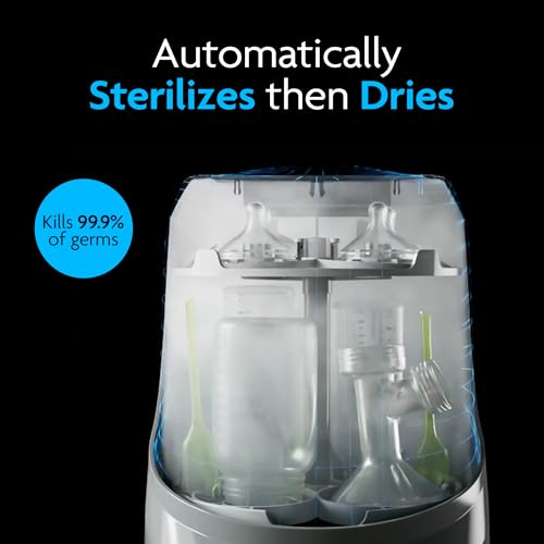 Baby Brezza Bottle Washer Pro - Washer, Sterilizer + Dryer (White/Black) - Image 4