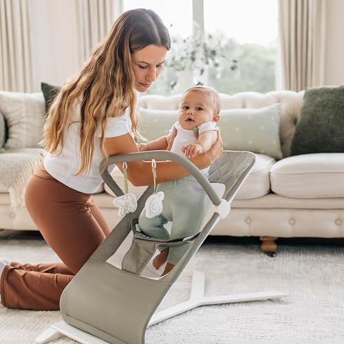 Baby Delight Alpine Deluxe Portable Baby Bouncer, 0-6 Months (Organic Sage) - Image 6