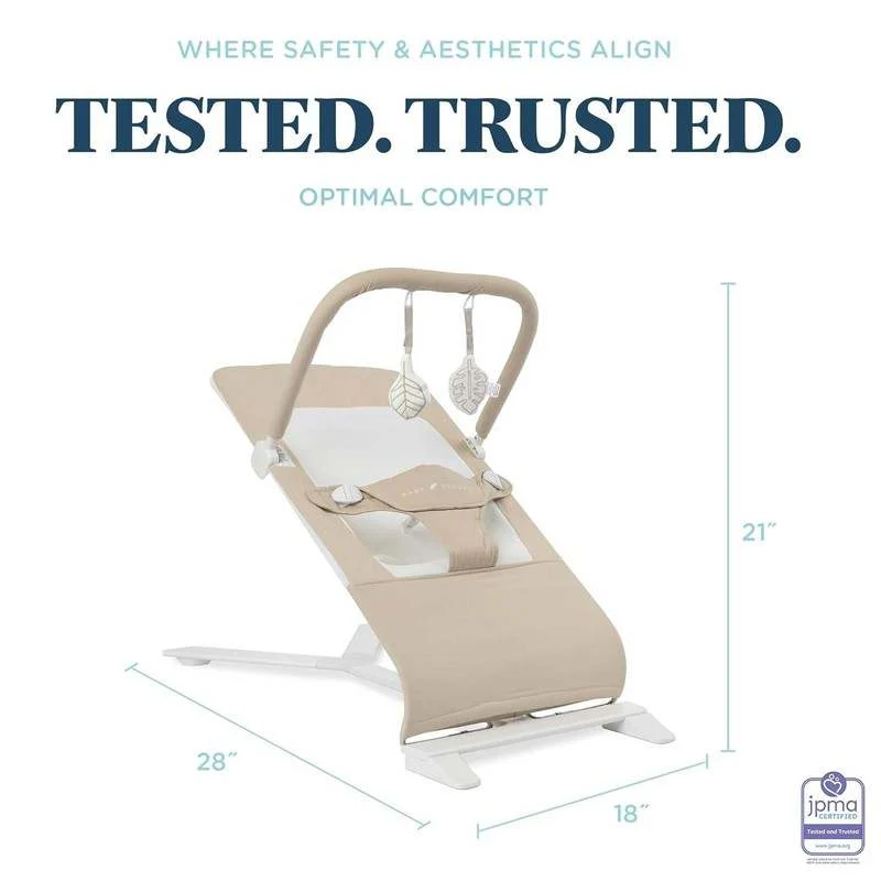 Baby Delight Alpine Deluxe Portable Bouncer (Organic Oat) - Image 2