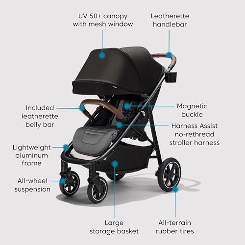 Baby Jogger City Mini Air Lightweight Stroller (Rich Black) - Image 6