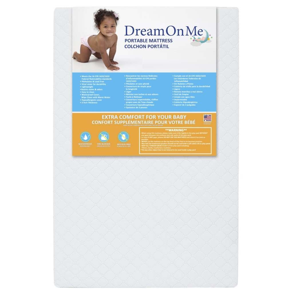 FINAL SALE New Baby Toddler Dream on Me 3" Portable Crib Mattress FINAL SALE - Image 2