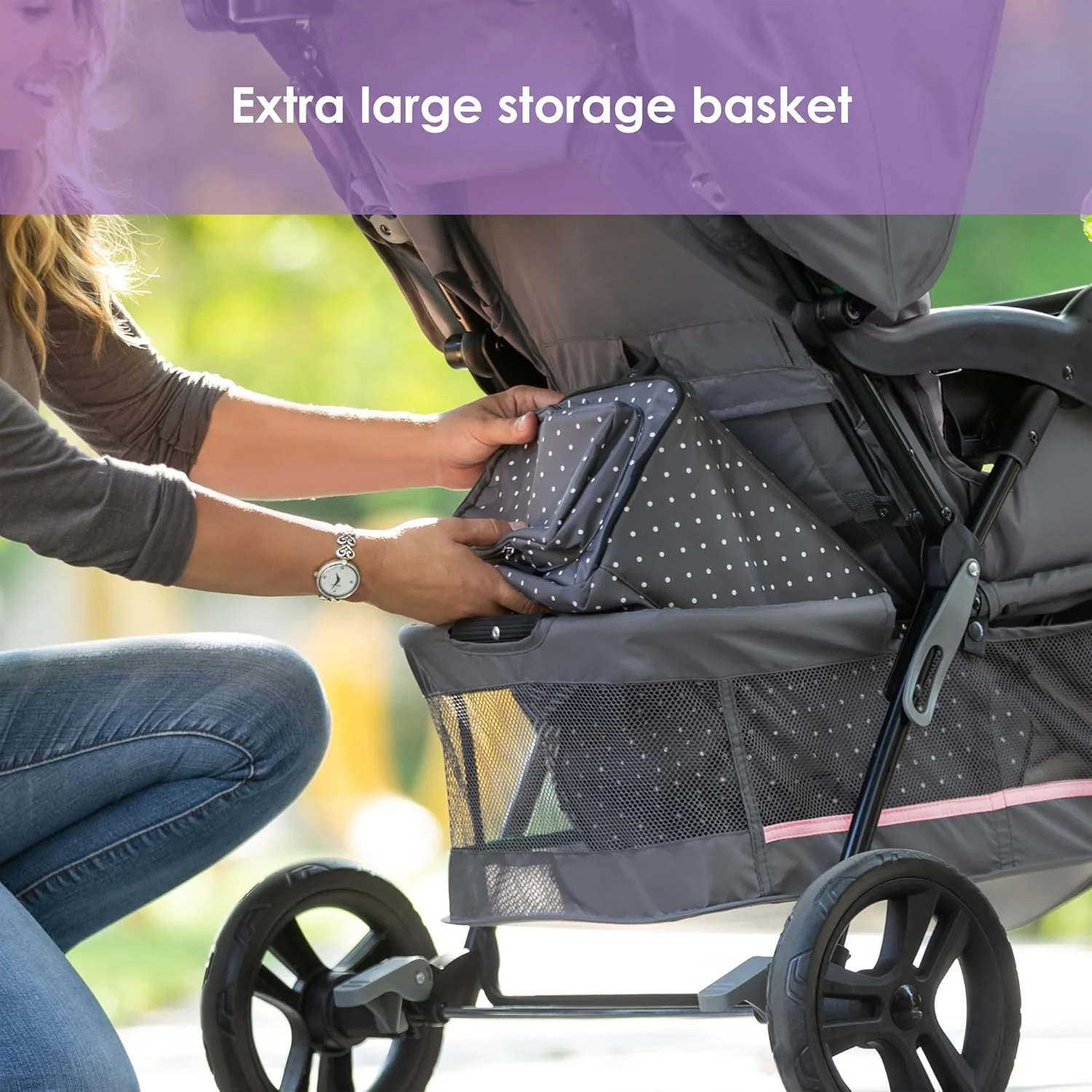 Baby Trend EZ Ride SE Travel System with Secure-Lift Infant Car Seat (Bluebell) - Image 4