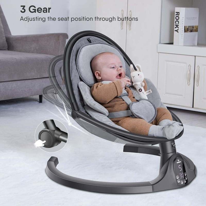 BabyBond Baby Swings for Infants to Toddler (Black) - Image 4