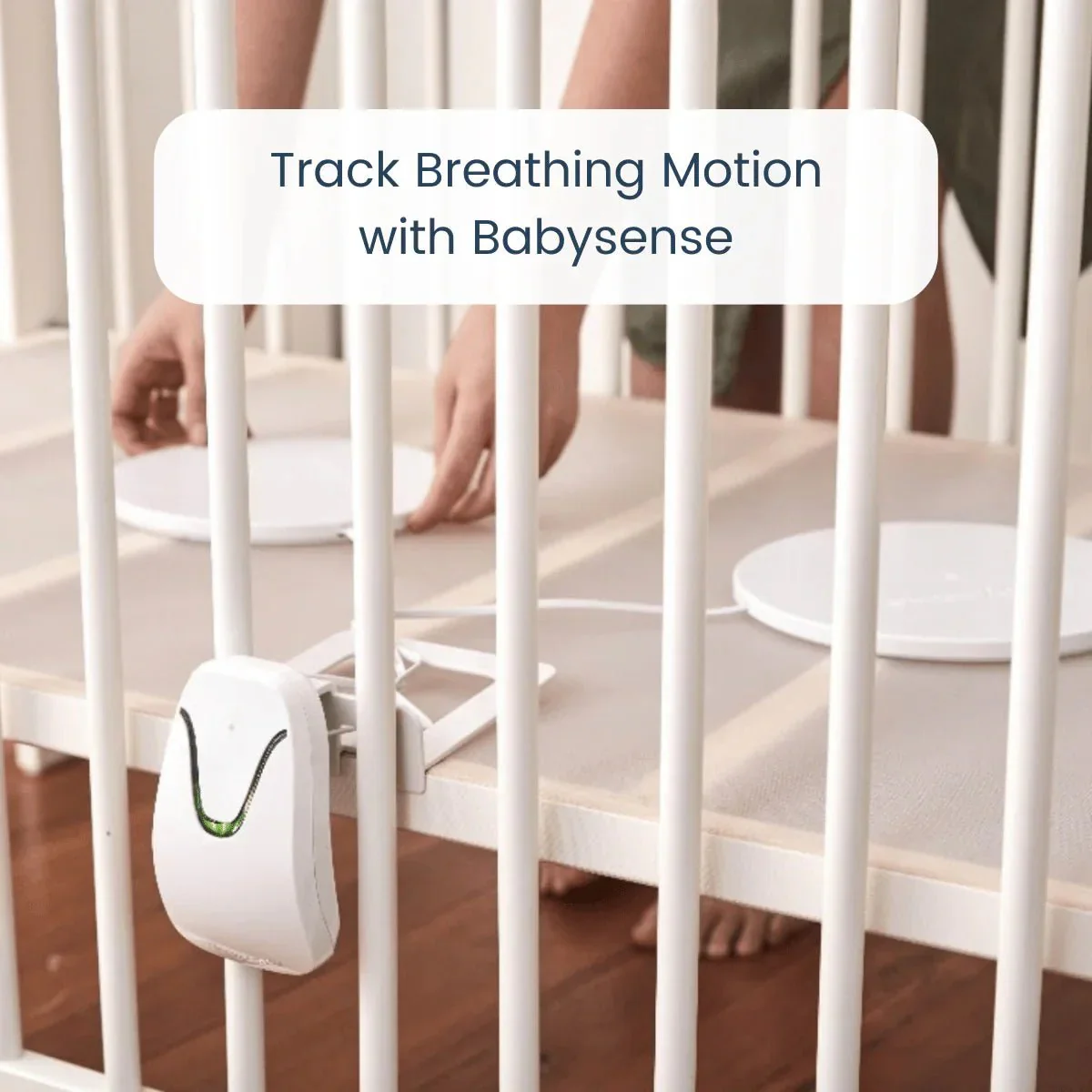 Babysense Safe Sleep Smart Nursery: Video Baby Monitor, Breathing Motion with Safety Alerts, Night Light & Sound Machine - Image 5