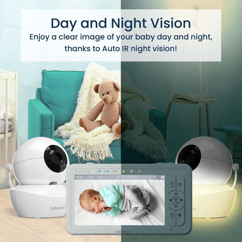 Babysense True Sleep: Video Baby Monitor with Breathing Motion Sleep Monitor, 1 or 2 Cameras - Image 6