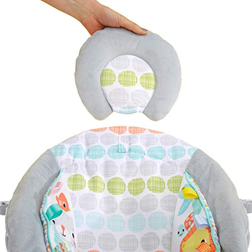 Bright Starts Comfy Baby Bouncer (Whimsical Wild) - Image 4