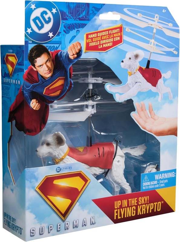 DC Comics, Superman Up in The Sky! Flying Krypto, RC Toys and Remote Control Toys for Kids, 7.5-Inch Hovering Superdog - Image 6