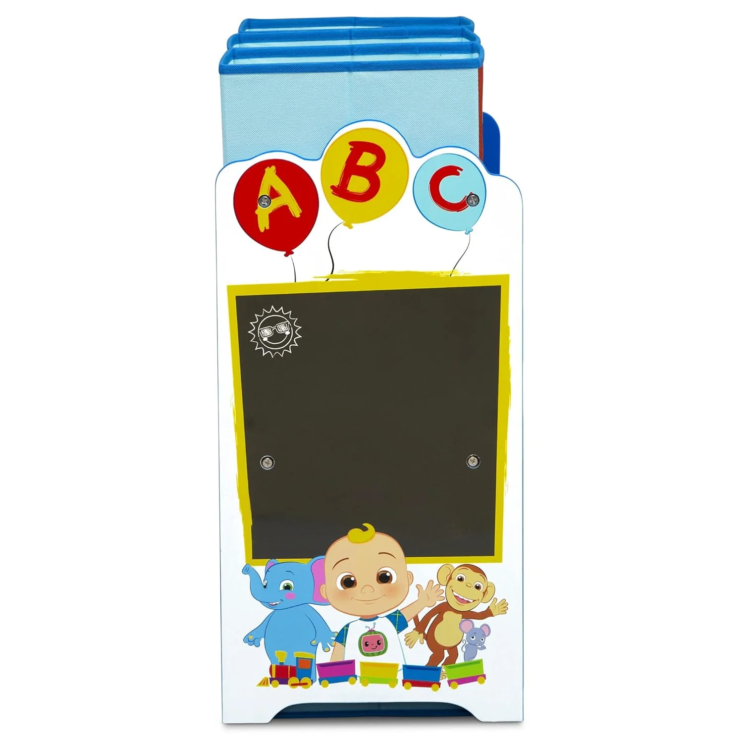 Delta Children CoCoMelon 6-Bin Organizer (Blue) - Image 5