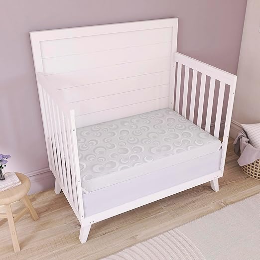 Dream On Me 2 in 1 Mini Crib Mattress 3" (White) - Image 4