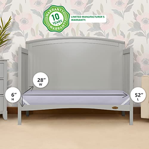 New Dream On Me Starbright Crib & Toddler Mattress - Breathable Fiber, Greenguard Gold, Periwinkle - Image 3