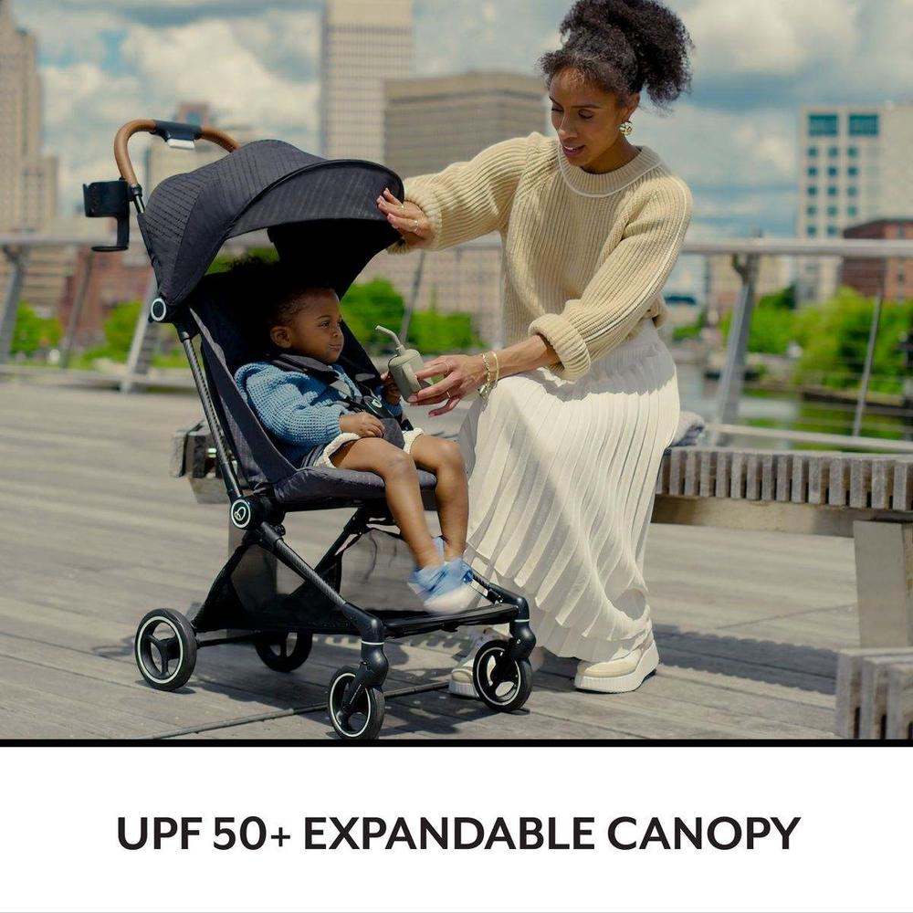 Evenflo Hummingbird Carbonfiber Stroller (Crest Gray) - Image 4