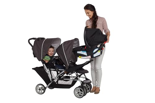 Graco DuoGlider Lightweight Double Stroller (Glacier) - Image 2