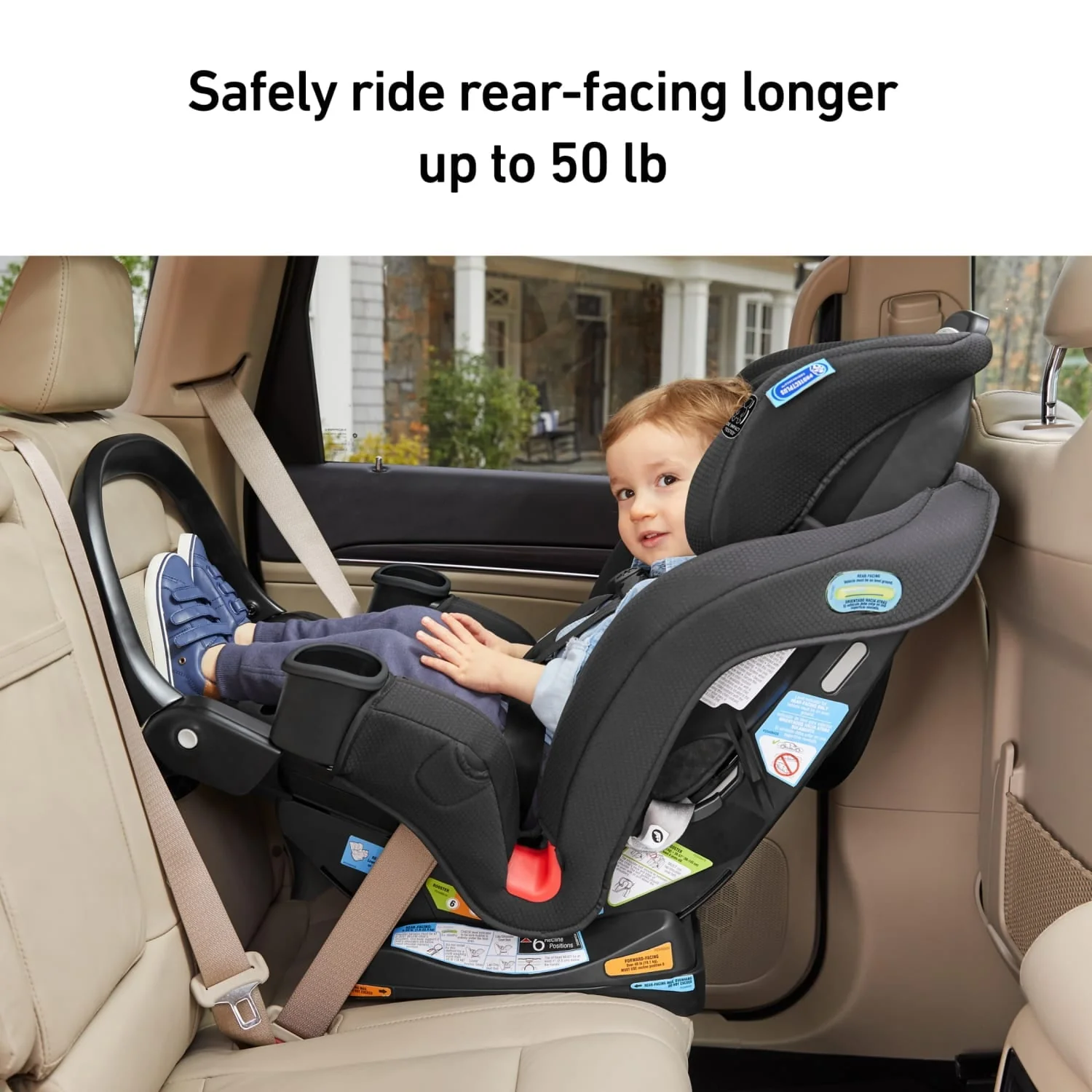 Graco Extend2Fit 3-in-1 Convertible Infant Toddler Car Seat (Prescott) - Image 5