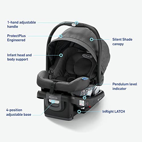 Graco SnugRide 35 DLX Infant Car Seat ft. Load Leg Technology (Astaire) - Image 6