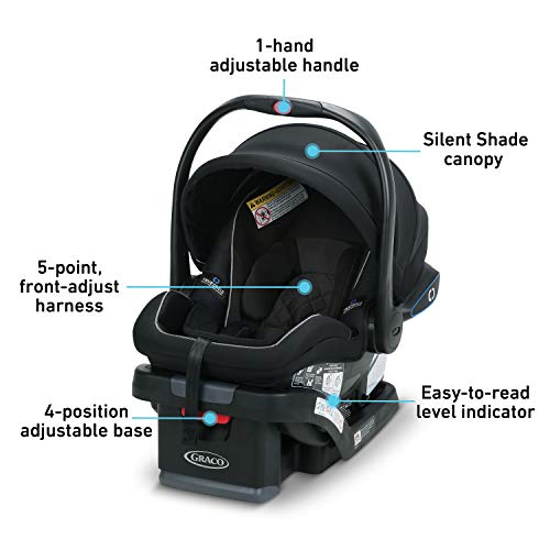 Graco SnugRide 35 Lite LX Infant Car Seat (Black) - Image 5