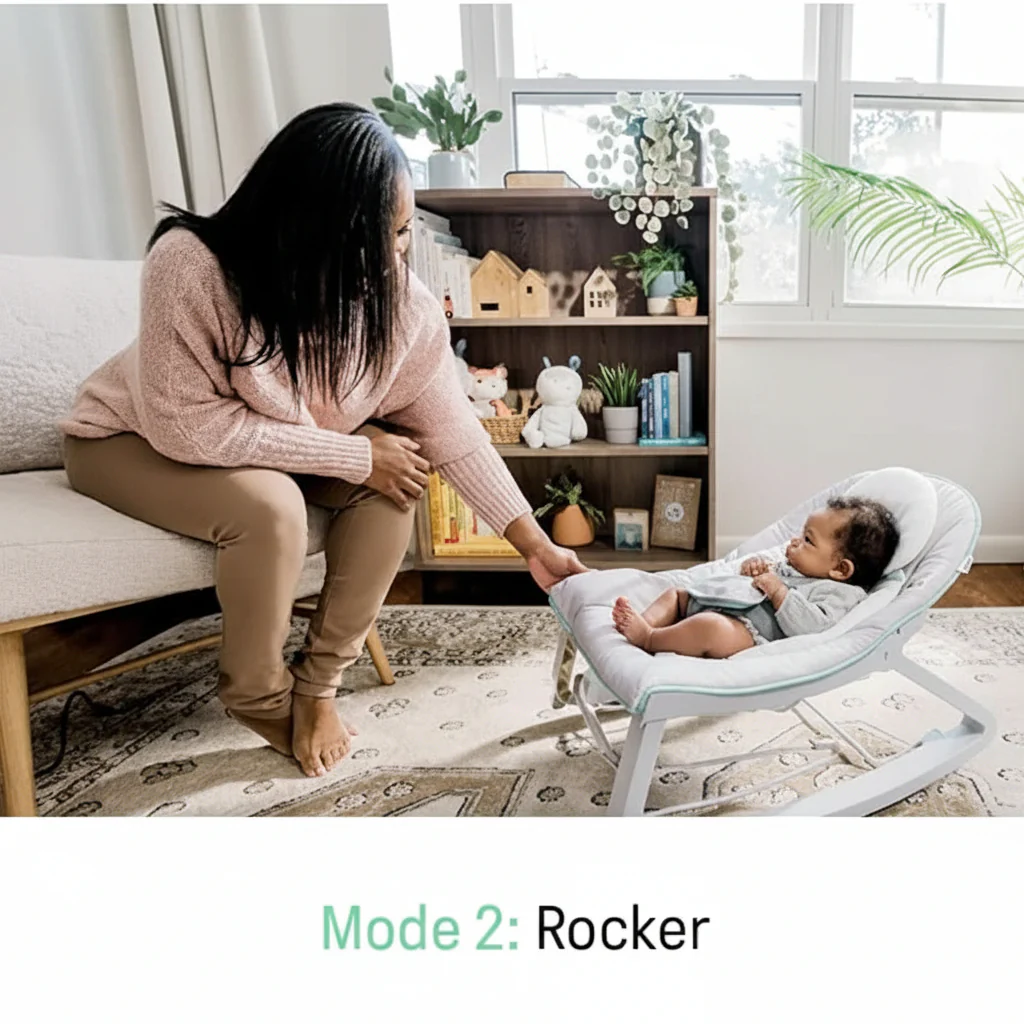 Ingenuity Keep Cozy 3-in-1 Baby Bouncer (Weaver) - Image 3