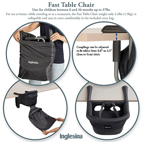 Inglesina Fast Table Chair (Black) - Image 4