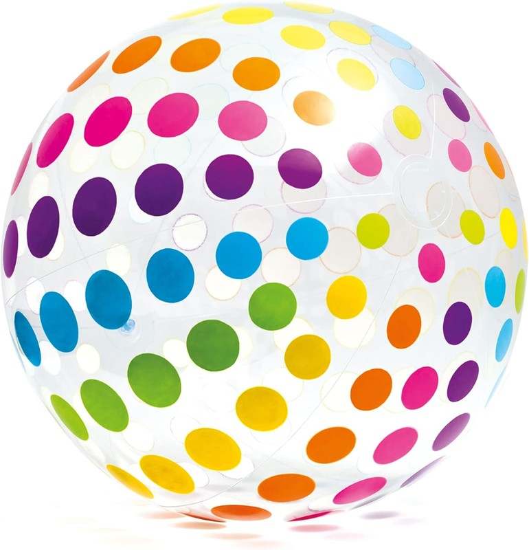 Intex Jumbo Inflatable Ball with Colorful Dots (42")