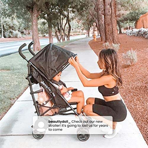 Jeep PowerGlyde Plus Lightweight Travel Stroller (Black) - Image 6