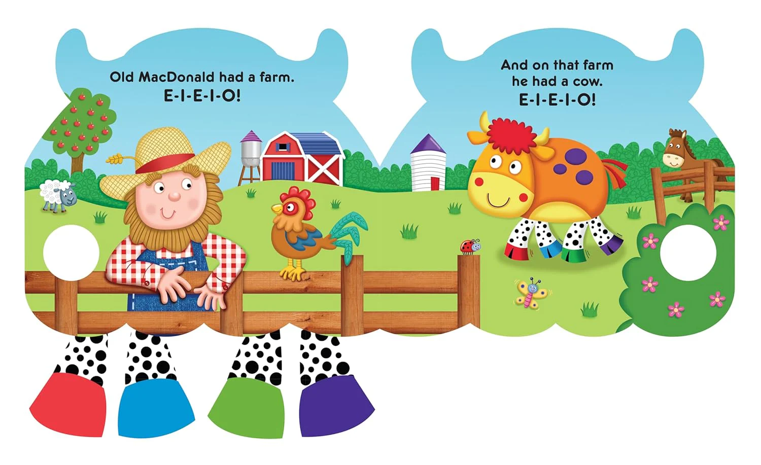 Jiggle & Discover Old MacDonald Deluxe Interactive Board Book - Image 2