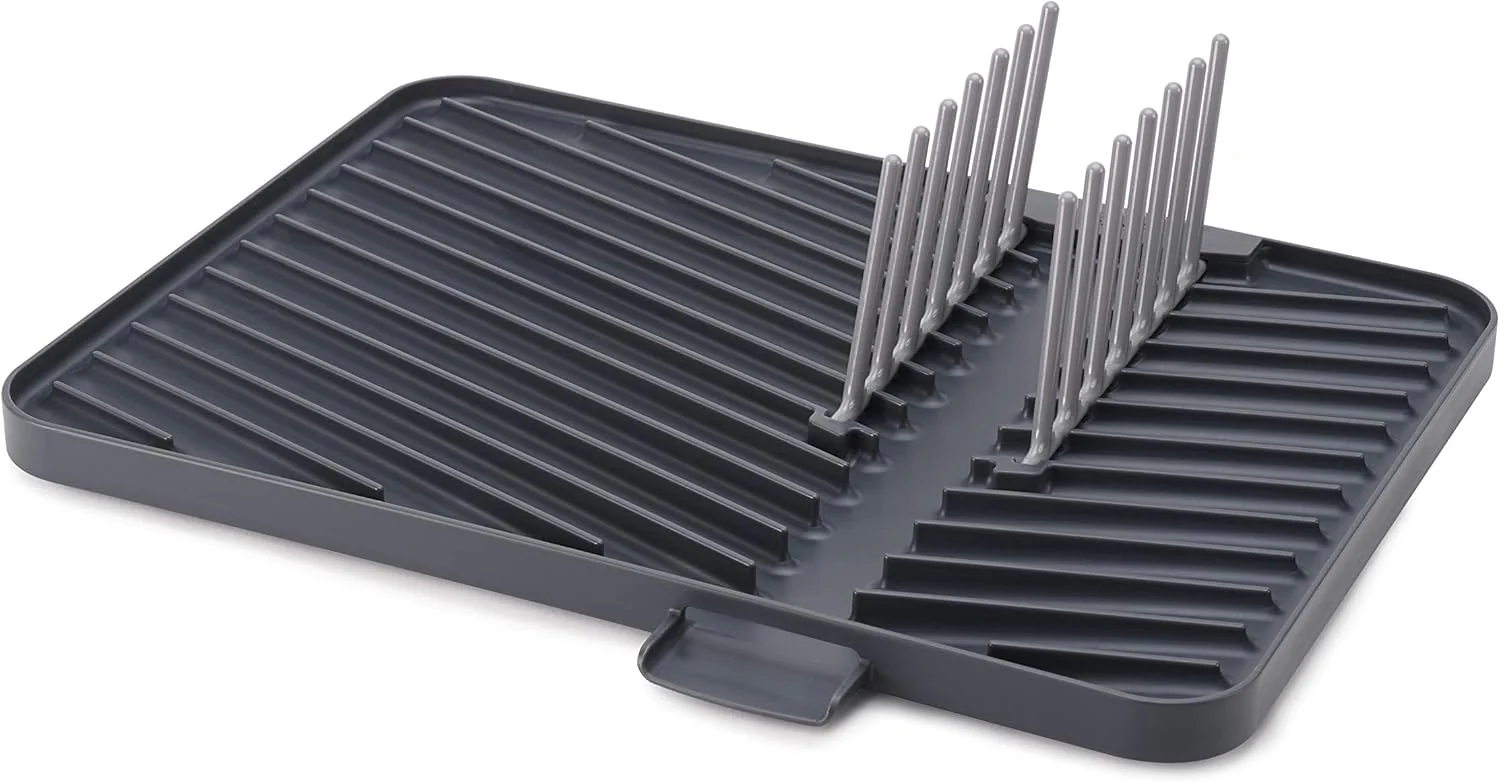 Joseph Joseph Flip-Up Drain Board with Foldable Dish Rack, One-size (Gray)