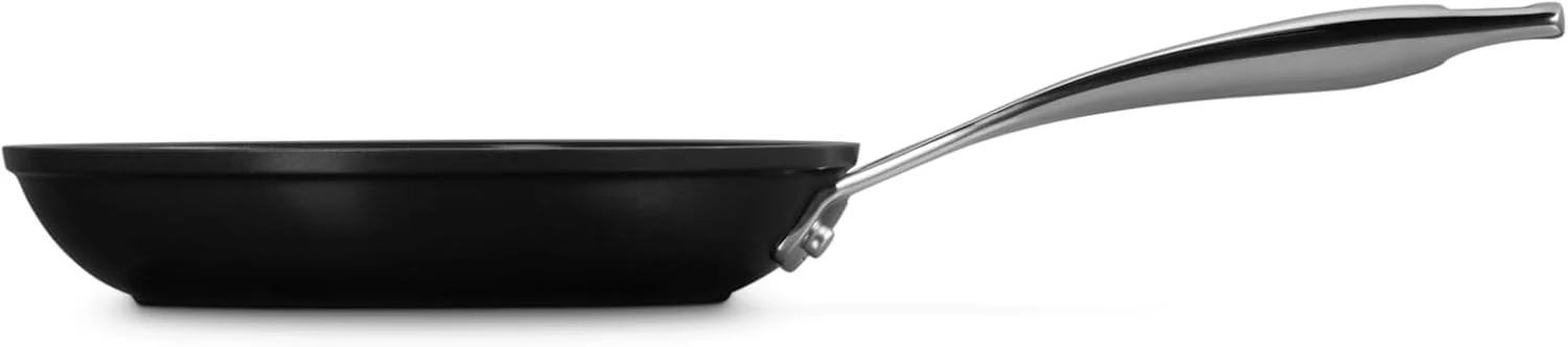 Le Creuset Essential Non-Stick Ceramic Shallow Frying Pan, 8" (Black) - Image 3