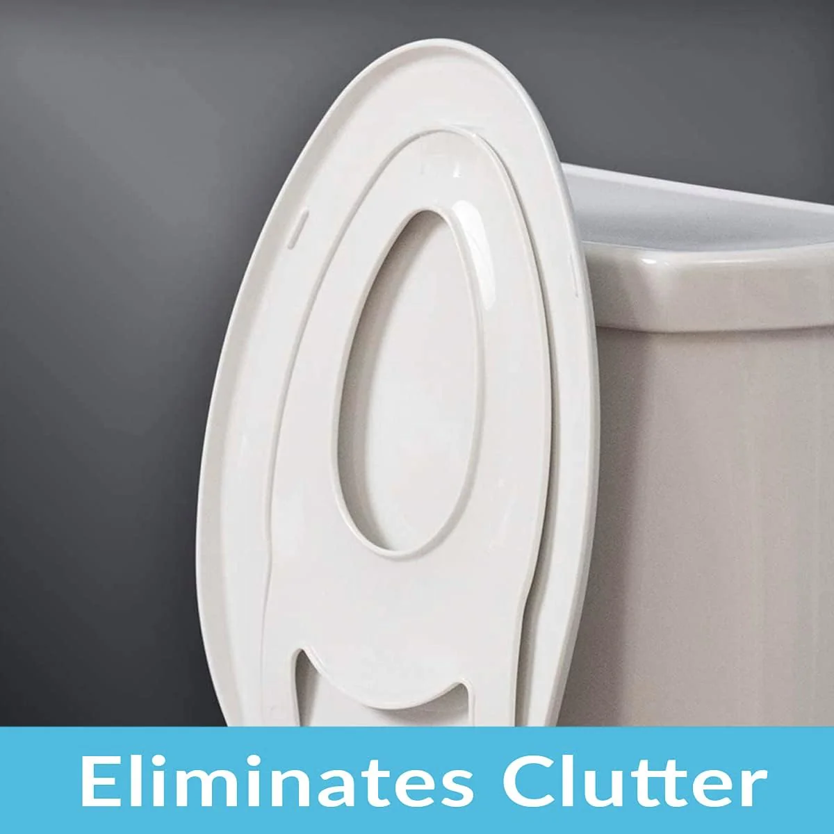 Little2Big Elongated Potty Training Toilet Seat (White) - Image 4