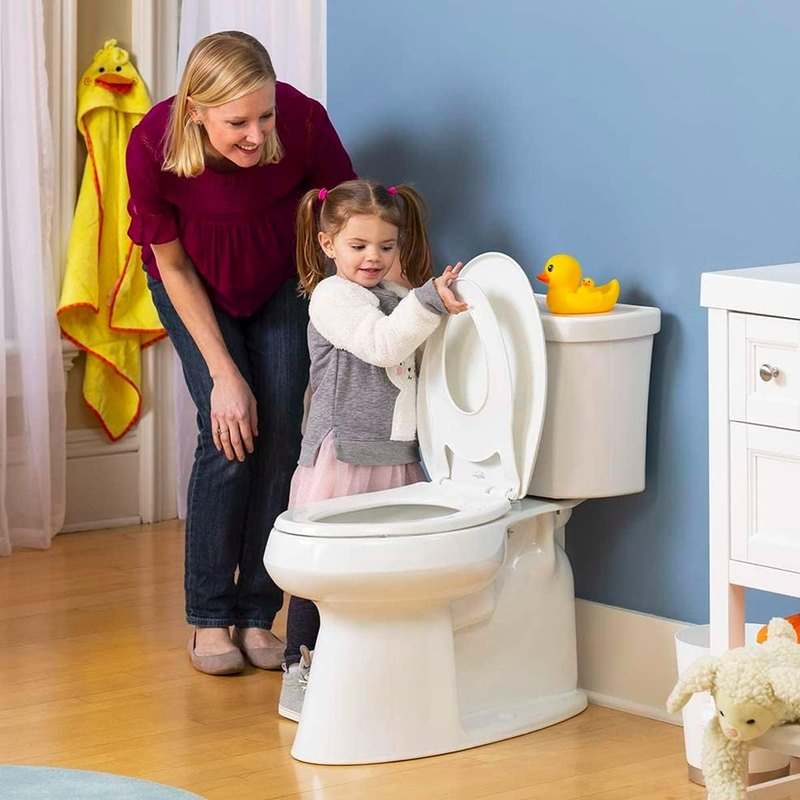 Little2Big Elongated Potty Training Toilet Seat (White) - Image 6