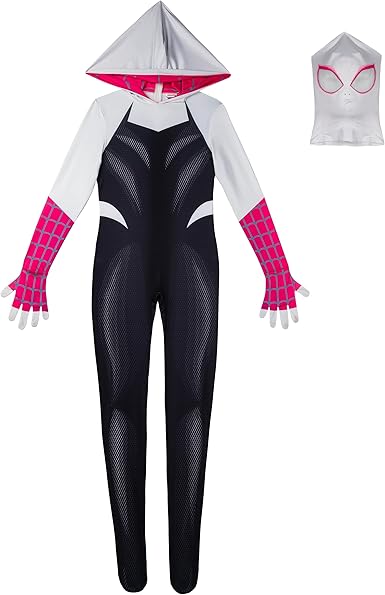 MARVEL Spider-Gwen Official Adult Zentai Halloween Costume (Medium) - Image 3