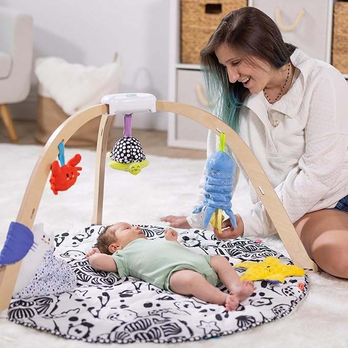 Melissa & Doug Ocean Wooden Baby Play Gym - Image 2