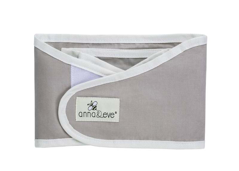 New Anna & Eve Baby Swaddle Strap - Arms-Only, Adjustable Small (Grey)