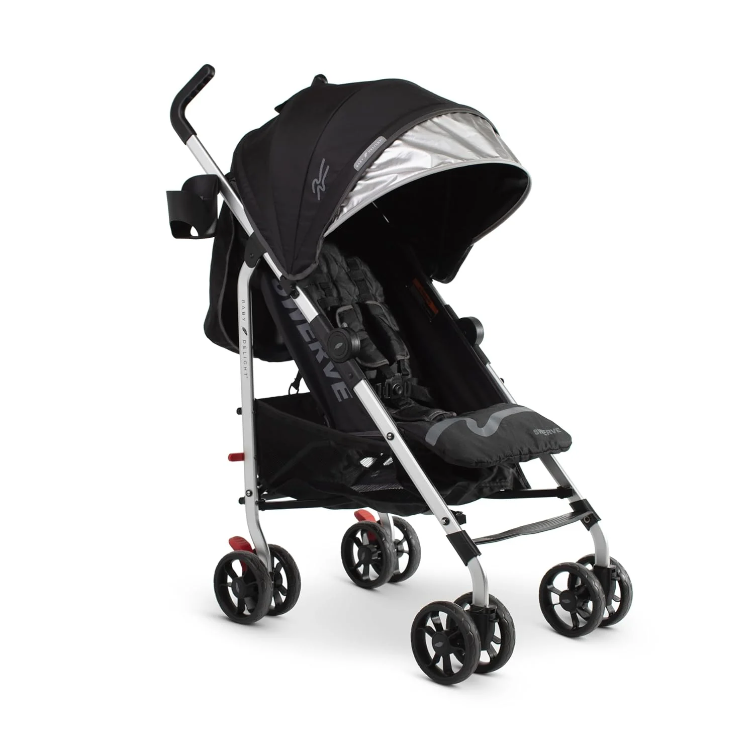 New Baby Delight Swerve Stroller Lightweight for Travel & Everyday (Black)