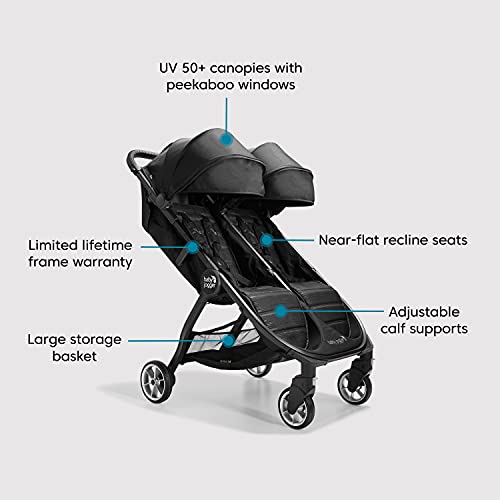 Baby Jogger City Tour 2 Double Stroller (Pitch Black) - Image 6
