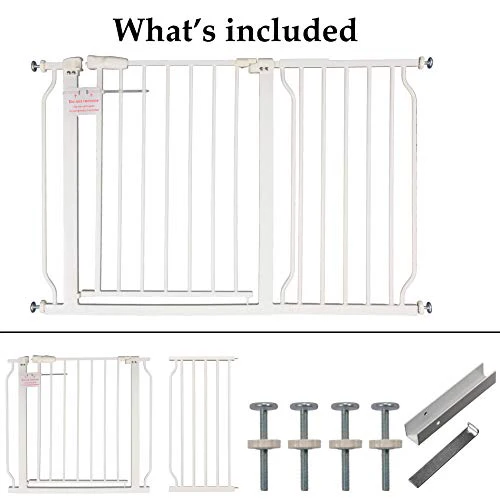New BalanceFrom Easy Walk-Thru Safety Gate 43.3" to 48" Wide (White) - Image 5