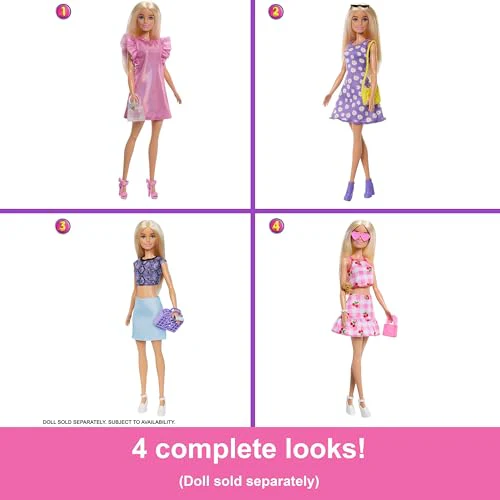 New Barbie Dream Closet Toy Playset with Clothes & Accessories - Image 5