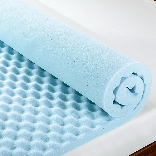 New Best Price Mattress 2" Egg Crate Memory Foam (Blue)(Twin) FINAL SALE - Image 3