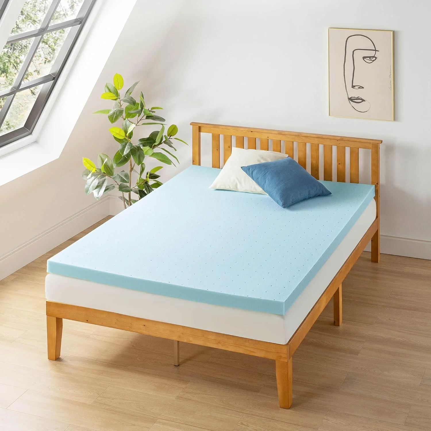 New Best Price Mattress 3 Inch Ventilated Memory Foam Mattress Topper (King) - Image 2