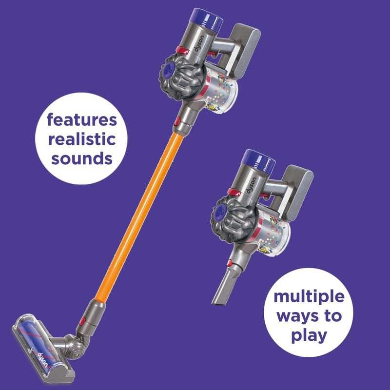 New Casdon Dyson Cordless Vacuum Toy (Purple and Orange) - Image 3