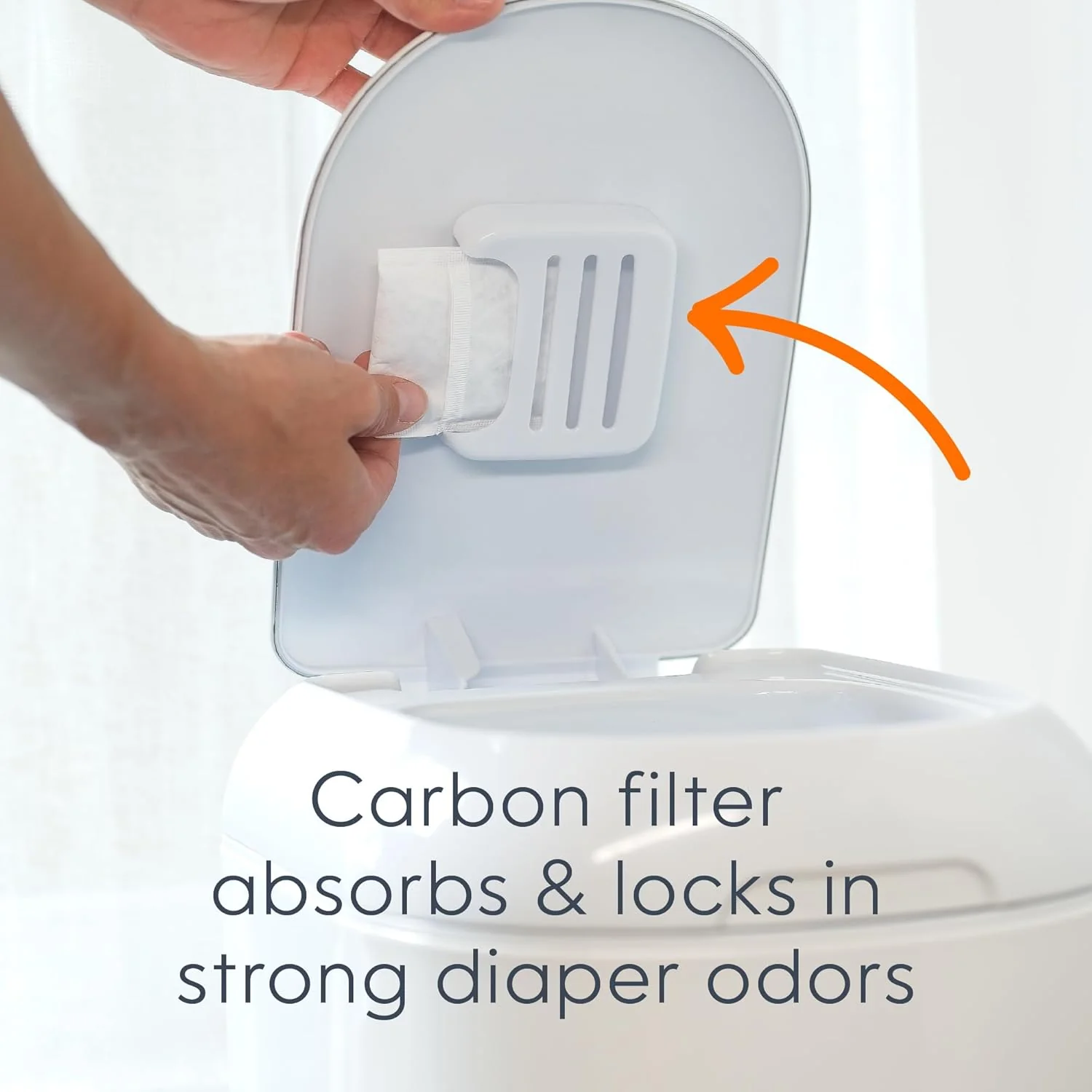 New Diaper Genie Platinum Diaper Pail (White) - Image 4