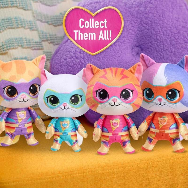 New Disney Junior SuperKitties Su-Purr Charged 7" Small Ginny Plush Stuffed Animal - Image 6