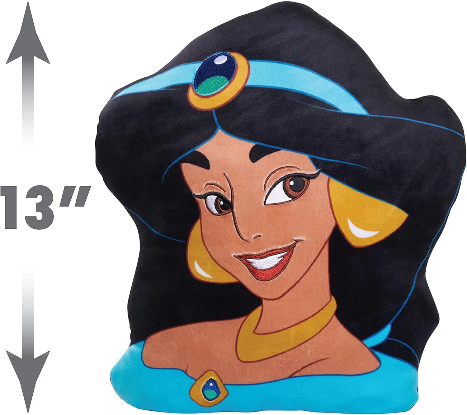 New Disney Princess 13.5-Inch Jasmine Character Head Plush - Image 3