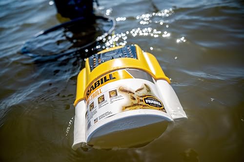 New Frabill Flow Troll Bait Container 6-Quart (Yellow and White) - Image 4