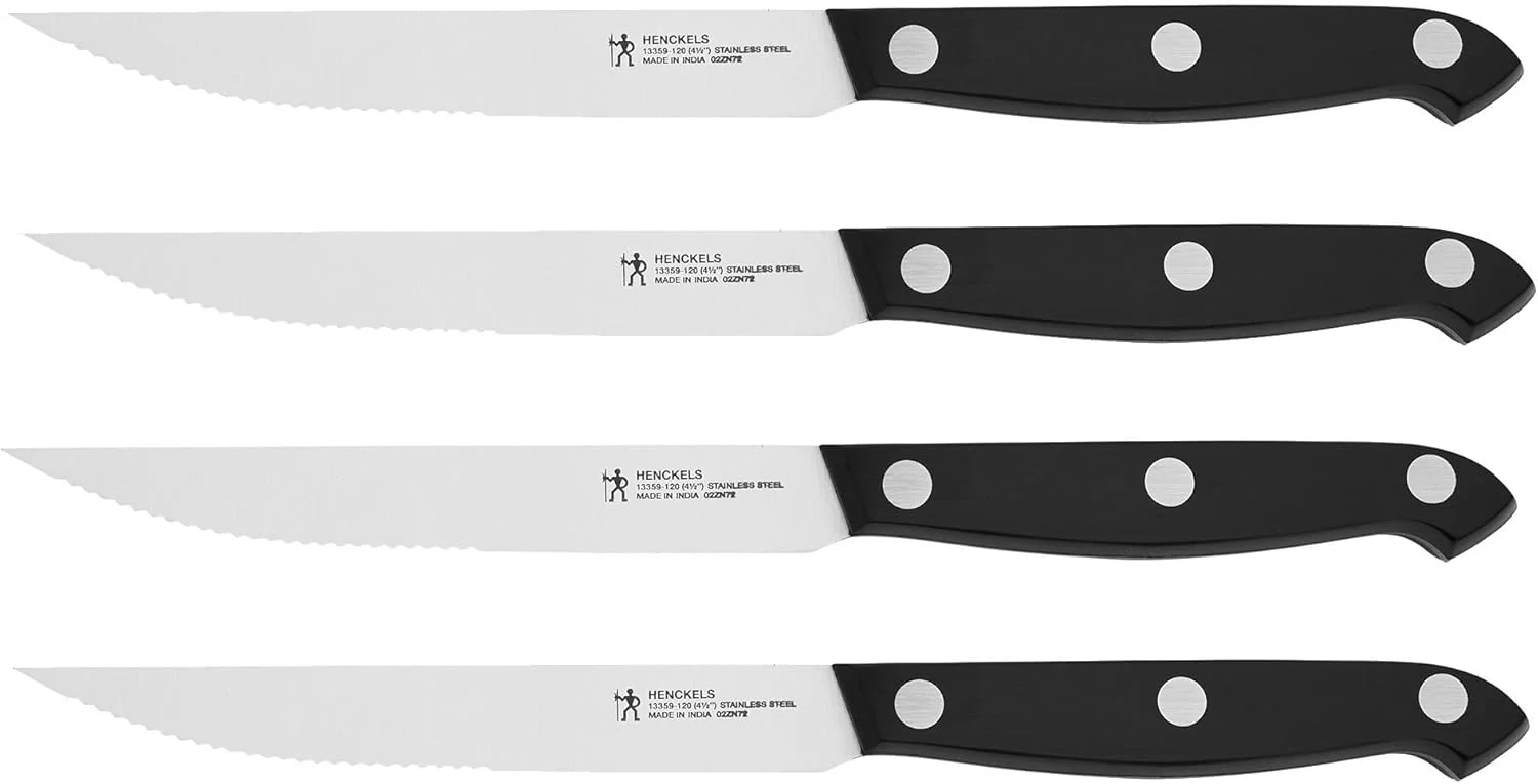 New HENCKELS Prime Steak Knife Set of 4 (Black) - Image 2