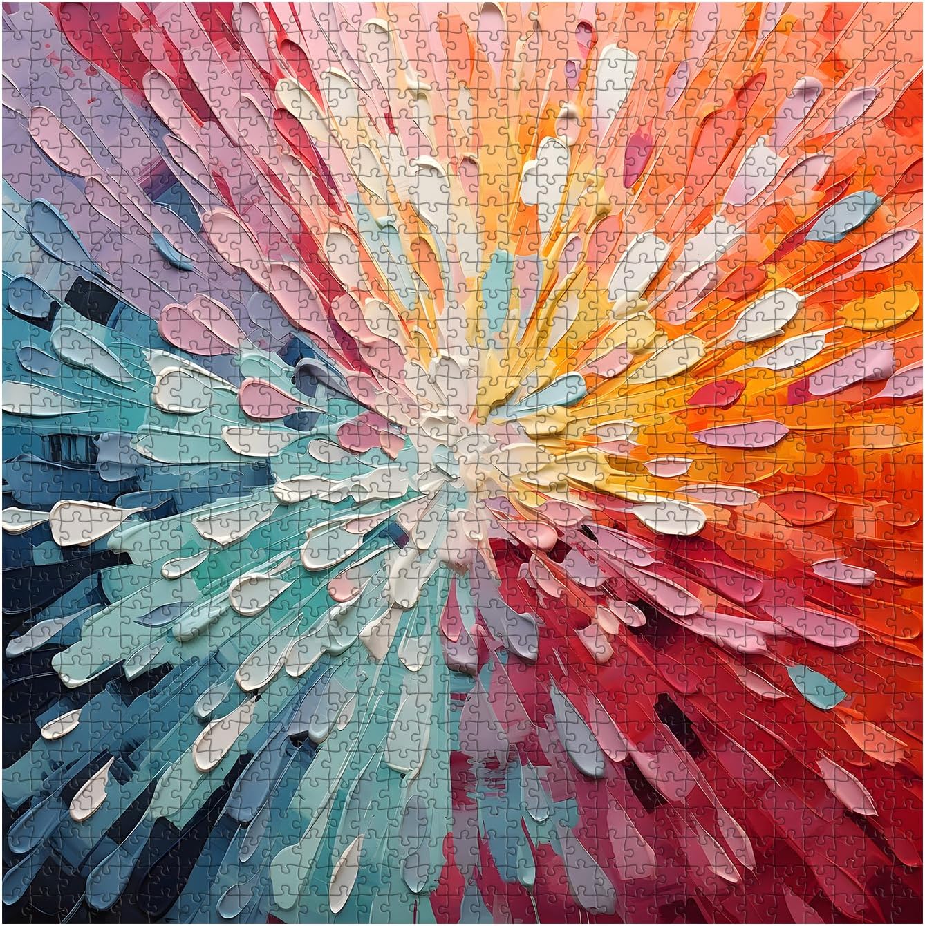 New Impossible Puzzles 1000 Piece Gradient Rainbow Jigsaw Puzzle - Image 4