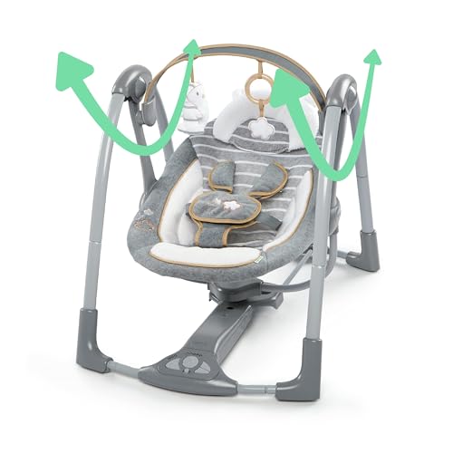 Ingenuity Swing 'n Go Deluxe 5-Speed Baby Swing (Bella Teddy) - Image 4