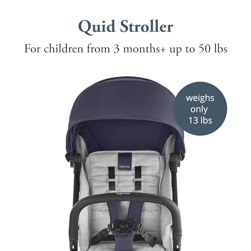New Inglesina Quid Baby Stroller (College Navy) - Image 2