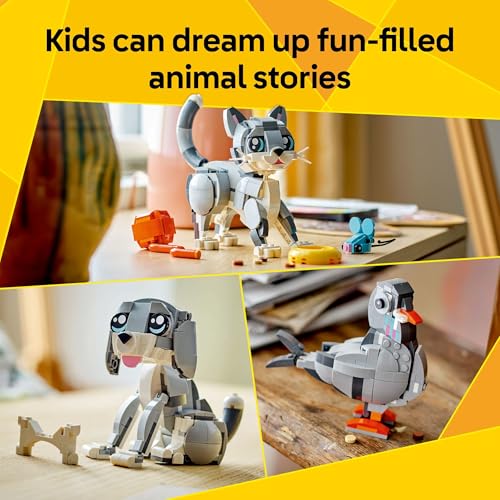 New LEGO Creator 3 in 1 Playful Cat Building Toy with 3 Building Options (31163) - Image 3